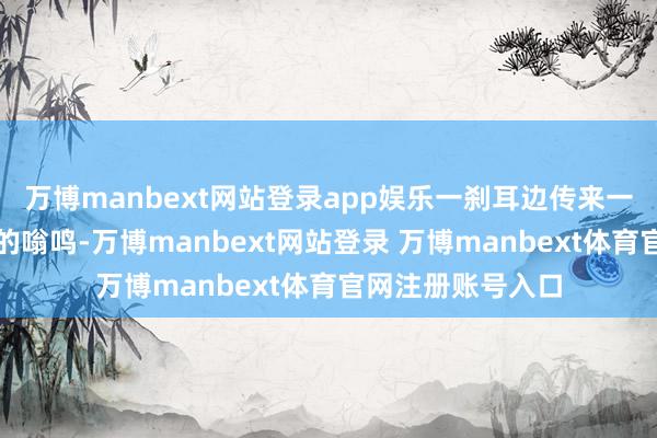万博manbext网站登录app娱乐一刹耳边传来一阵低千里而优雅的嗡鸣-万博manbext网站登录 万博manbext体育官网注册账号入口